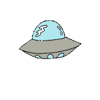 Claires_Stores alien spaceship claires Sticker