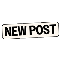 Pink New Post Sticker