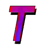 Glitch Alphabet Sticker by #BASILIO