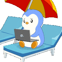 Travel Working Sticker by Pudgy Penguins