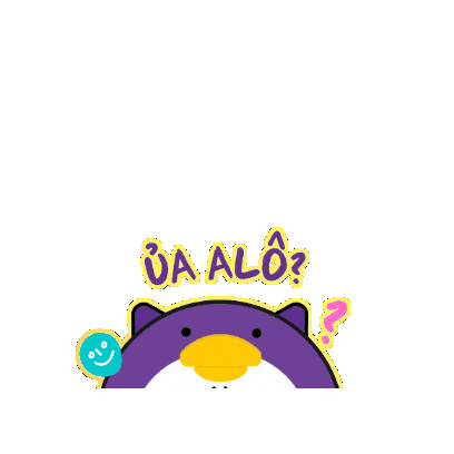 LYNKID giphygifmaker hello ủa alo ủa Sticker