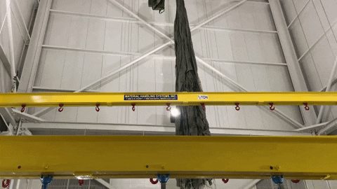 MHSCRANE giphyupload mhscrane bridgecrane overheadcrane GIF