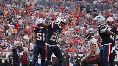 High Five Football GIF by New England Patriots