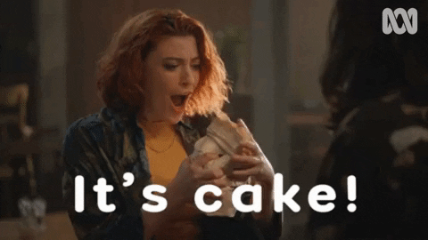 Aunty Donna Cake GIF by ABC TV + IVIEW