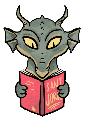 Sant Jordi Llibres Sticker