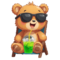 At The Beach Summer Sticker