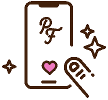 paradisefallscreative love phone tap touch Sticker