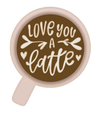 Valentines Day Coffee Sticker by kynyoubelieveit