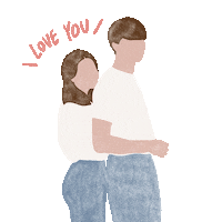 Boy And Girl Love Sticker