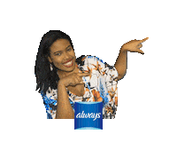 dianecaroline apontandoprolado Sticker by Always Brasil