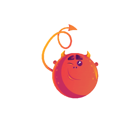 Virus Winking Sticker by Creative Hatti