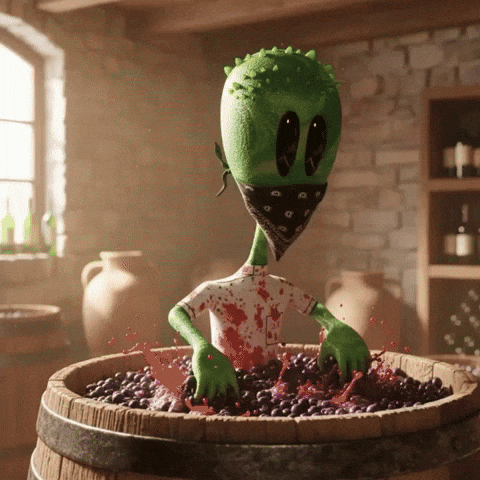 Making Wine GIF by Lonely Aliens