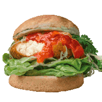 VeganBurg vegan burger plantbased plant based Sticker