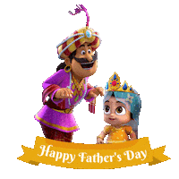 Family Father Sticker by Chhota Bheem