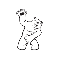 bearbax whitebear bearbax dancingbax whitebax Sticker