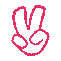 Peace Victory Sticker by Rebelicious