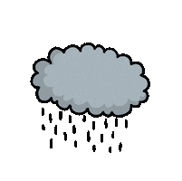 sad dark cloud Sticker by Simon's Cat