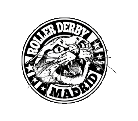 Cat Logo Sticker by Roller Derby Madrid