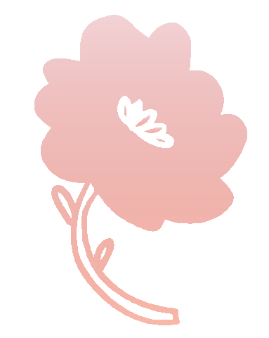 Pink Flower Write On Sticker