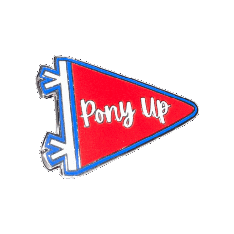 Pony Up University Sticker by Pinned Pins