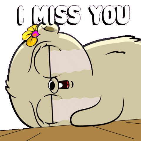 Lonely Miss You Sticker by Fugz Official