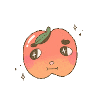 gummyolive cute apple cutesticker cute apple Sticker