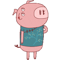 Bedtime Cerdo Sticker by BadTimeStories