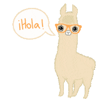 Hola Sticker by Habla Llama