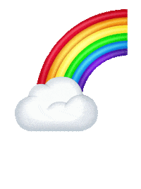 Rainy Day Rainbow Sticker by Jess Mac
