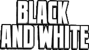 black and white text Sticker