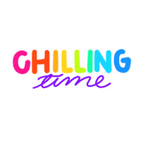 Rainbow Chilling Sticker
