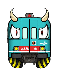 Strange_Spotter train graffiti treno litto Sticker