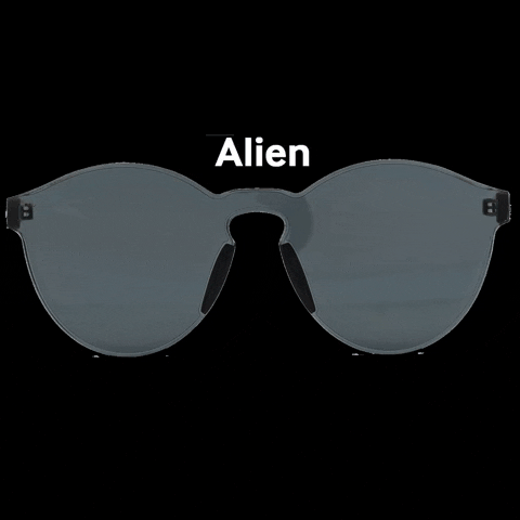 evenstore giphygifmaker sun sunglasses alien GIF