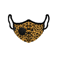 animal print mask Sticker