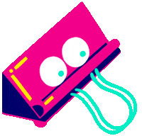 msjordankay ink bulldog clip screen Sticker