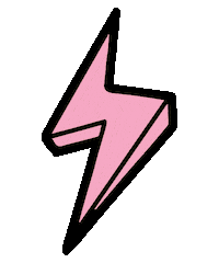 lightning bolt pink Sticker by Missy Empire