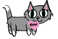 Valentines Day Cat Sticker