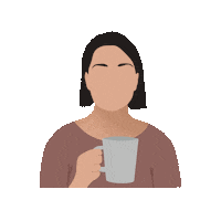 Morning Tea Sticker by @portraitsdefemmes