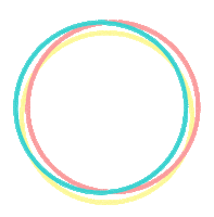 Rings Spinning Sticker by Gritty Knits