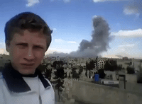 Teenager Films Airstrikes From East Damascus Rooftop in Plea for Help