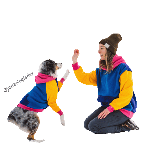 justbeingfarley giphyupload dog dog mom twinning Sticker