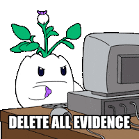 Data Security Burn Sticker by Magic Eden