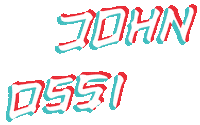 johnossi logo 3d 3d effect johnossi Sticker