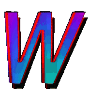 Glitch Alphabet Sticker by #BASILIO
