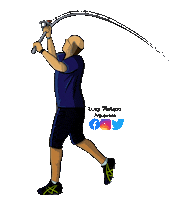 anjupesca fishing yuki pesca fisherman Sticker