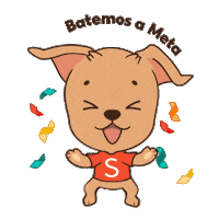 shopeebr happy dog feliz ecommerce Sticker
