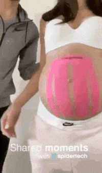 Spidertechtape pregnant pregnancy preggers pregnant belly GIF
