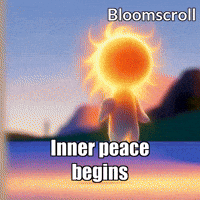 Peace Meditation GIF by Bloomscroll