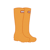 britticreative fall autumn hunter boots Sticker