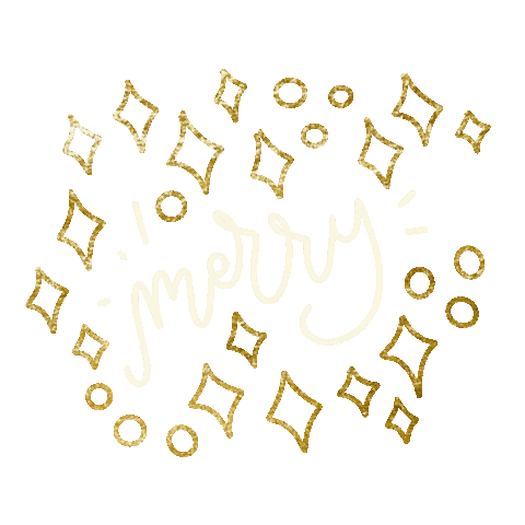 Christmas Gold Sticker